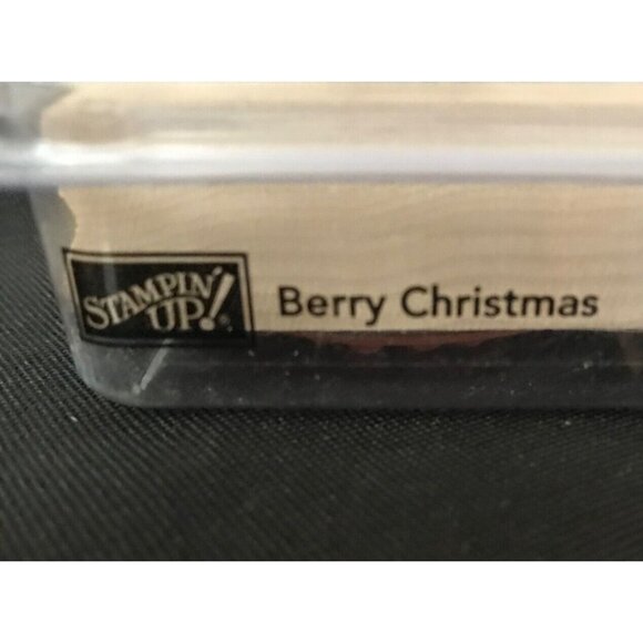Stampin Up Berry Christmas 2007 Wood Rubber Stamp Set Of 6 - Picture 6 of 8